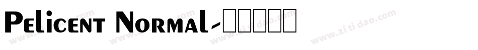 Pelicent Normal字体转换